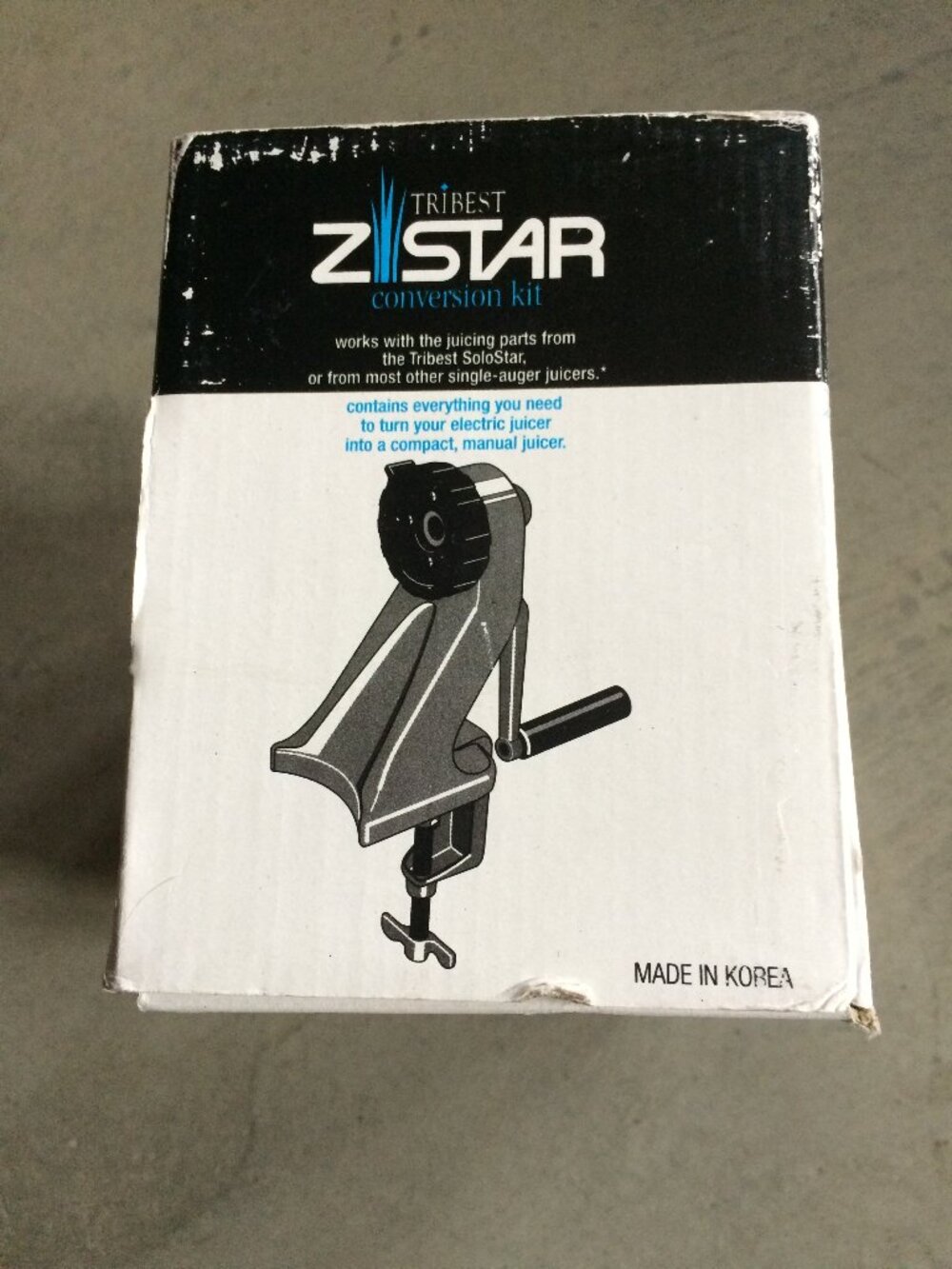 Tribest Manual Conversion Kit Z-511 for Solo Star Single-Auger Juice Extractor